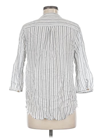 Zara Basic 3/4 Sleeve Button-Down Shirt (view 2)