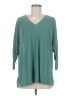 Garnet Hill 100% Linen Teal Pullover Sweater Size M - photo 1