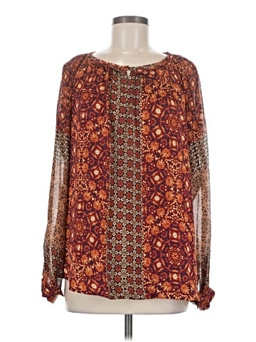 Gypsy 05 Long Sleeve Silk Top (view 1)