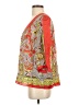 Tibi Paisley Red 3/4 Sleeve T-Shirt Size 4 - photo 5
