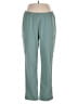 Wink 100% Polyester Solid Teal Casual Pants Size L - photo 1