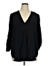 Everleigh 100% Polyester Black 3/4 Sleeve Blouse Size XL - photo 1