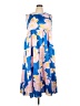 Umgee Print Blue Casual Dress Size XXL - photo 1