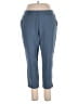 Purejill Solid Blue Casual Pants Size L - photo 1