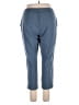 Purejill Solid Blue Casual Pants Size L - photo 2