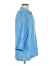 Sigrid Olsen 100% Linen Blue 3/4 Sleeve Blouse Size M - photo 4