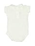 Bonpoint 100% Cotton Solid Ivory Short Sleeve Onesie 0-3 MO / 3 MO - photo 2