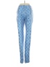 Michael Kors Collection 100% Silk Print Blue Silk Pants Size 4 - photo 2