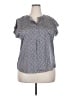 Liz Claiborne 100% Polyester Blue Short Sleeve Polo Size XXL Petite - photo 1