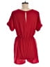 Everly 100% Polyester Solid Red Romper Size M - photo 2