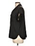 Rose + Olive 100% Polyester Black Short Sleeve Blouse Size L - photo 5
