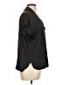 Rose + Olive 100% Polyester Black Short Sleeve Blouse Size L - photo 4