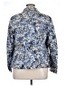 Cj Banks 100% Cotton Print Blue Jacket Size 1X - photo 2
