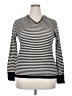 Coco + Carmen 100% Cotton Stripes Black Pullover Sweater Size XXL - photo 1