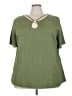 BLOOMCHIC 100% Polyester Green Short Sleeve T-Shirt Size 22 - photo 1