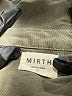 Mirth 100% Cotton Green 3/4 Sleeve Button-Down Shirt Size S - photo 7