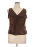 Cato Brown Sleeveless Blouse Size XL - photo 1