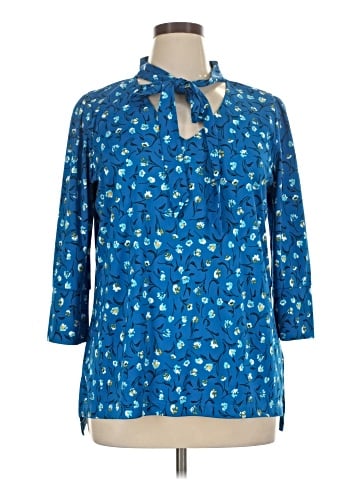 Worthington 3/4 Sleeve Button-Down Shirt (view 1)