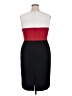 Kasper Color Block Red Cocktail Dress Size 14 - photo 2