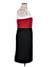 Kasper Color Block Red Cocktail Dress Size 14 - photo 4