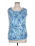 Rafaella Blue Sleeveless Blouse Size 1X - photo 1