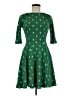 Unique Vintage Argyle Green Cocktail Dress Size M - photo 1
