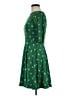 Unique Vintage Argyle Green Cocktail Dress Size M - photo 5
