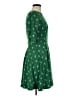 Unique Vintage Argyle Green Cocktail Dress Size M - photo 4