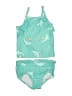 Carter's Print Green Two Piece Swimsuit 9-12 MO / 12 MO - photo 1