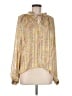 Elan 100% Polyester Yellow Long Sleeve Blouse Size M - photo 1