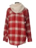 Love Tree Plaid Red Jacket Size L - photo 2