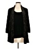 Elementz Black Long Sleeve Top Size L - photo 1