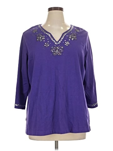Quacker Factory 3/4 Sleeve Blouse (view 1)