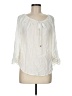 Nygard 100% Rayon Ivory 3/4 Sleeve Blouse Size M - photo 1