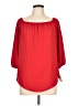 Moa Moa 100% Polyester Red 3/4 Sleeve Blouse Size L - photo 1