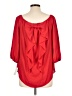 Moa Moa 100% Polyester Red 3/4 Sleeve Blouse Size L - photo 2