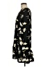 Halogen 100% Polyester Print Black Casual Dress Size M - photo 5