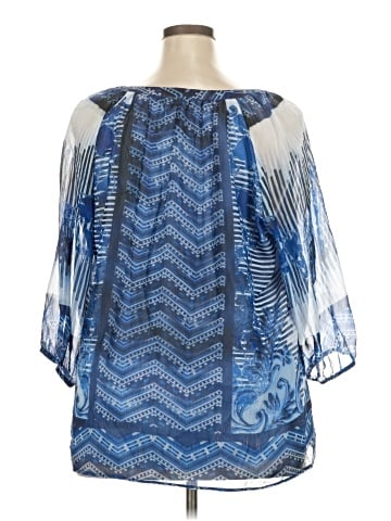 Roz & Ali 3/4 Sleeve Blouse (view 2)