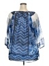 Roz & Ali Blue 3/4 Sleeve Blouse Size 2X - photo 2