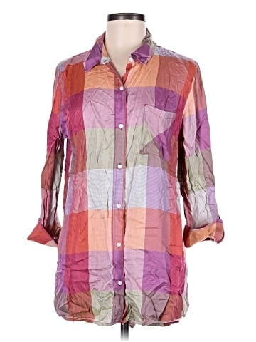 Cato 3/4 Sleeve Button-Down Shirt (view 1)