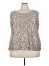 R&M Richards Silver Sleeveless Blouse Size 24 - photo 1