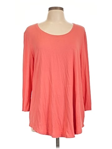 JM Collection 3/4 Sleeve T-Shirt (view 1)
