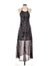 Dance & Marvel 100% Polyester Paisley Gray Casual Dress Size S - photo 1