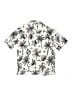 Zara Tropical White Short Sleeve Button-Down Shirt Size 13 - 14 - photo 2