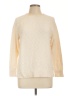 L.L.Bean 100% Cotton Solid Ivory Pullover Sweater Size L - photo 1