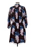 Ann Taylor 100% Polyester Print Brown Casual Dress Size M - photo 2