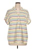 Notations Ivory Short Sleeve Henley Size 1X - photo 1