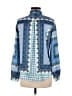 Zara Basic Paisley Blue Long Sleeve Blouse Size 20 - photo 2