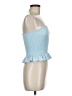 Gaze Blue Sleeveless Top Size M - photo 4