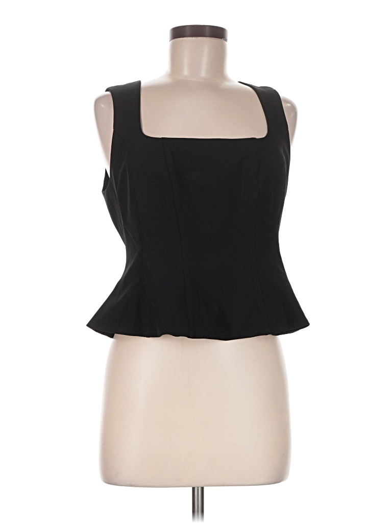 Pre-owned Express Sleeveless Blouse In Black